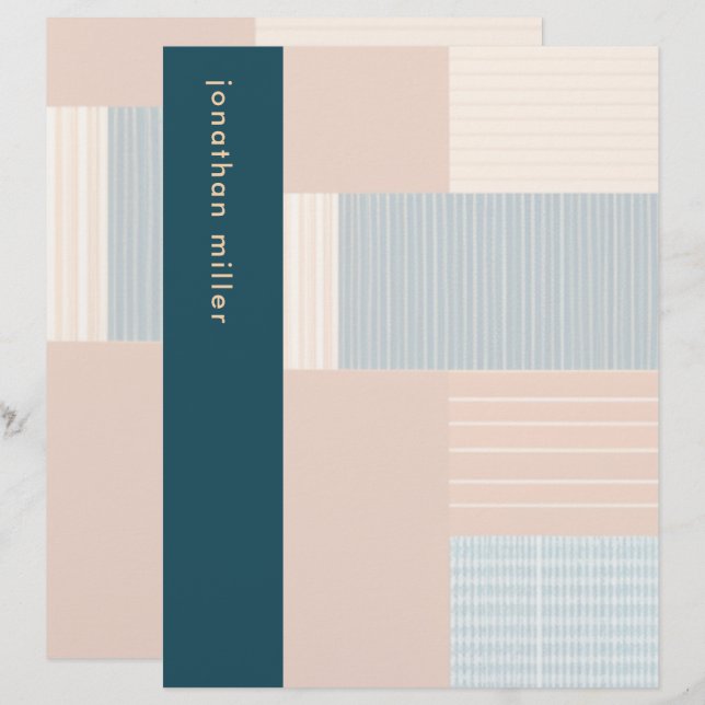 Personalisierte Mit Monogramm Kunstgeschichte Briefbogen (Vorne/Hinten)