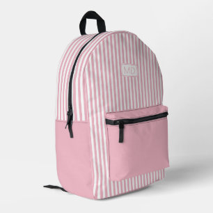 Personalisierte Mit Monogramm Pastellfarben Rosa S Bedruckter Rucksack