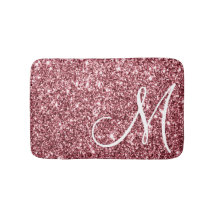 Personalisierte Mit Monogramm Rose Gold Glitzer Lu
