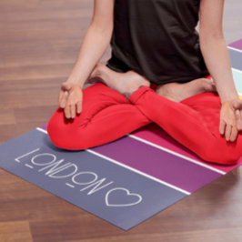 Personalisierte Mit Monogramm Streifen Yogamatte