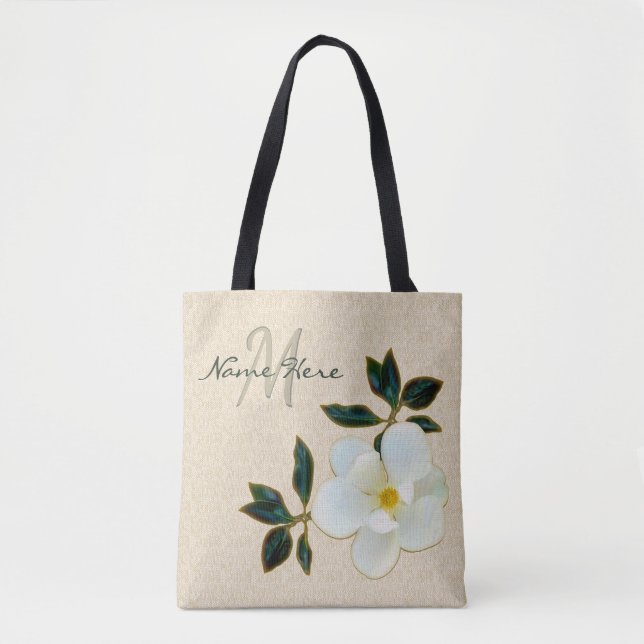 Personalisierte Mit Monogramm Tragetaschen mit Mag Tasche (Vorderseite)