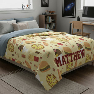Personalisierte mit Namen Fast Food Fleece-Decke Fleecedecke