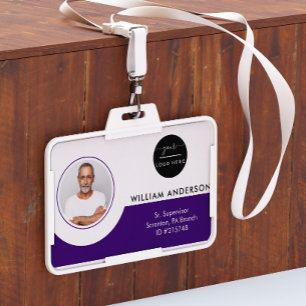 Personalisierte Mitarbeiter-Foto-ID Firmen-Sicherh Ausweis