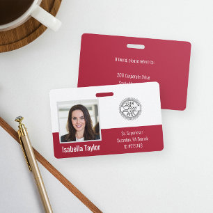 Personalisierte Mitarbeiter-Foto-ID Unternehmenssi Ausweis
