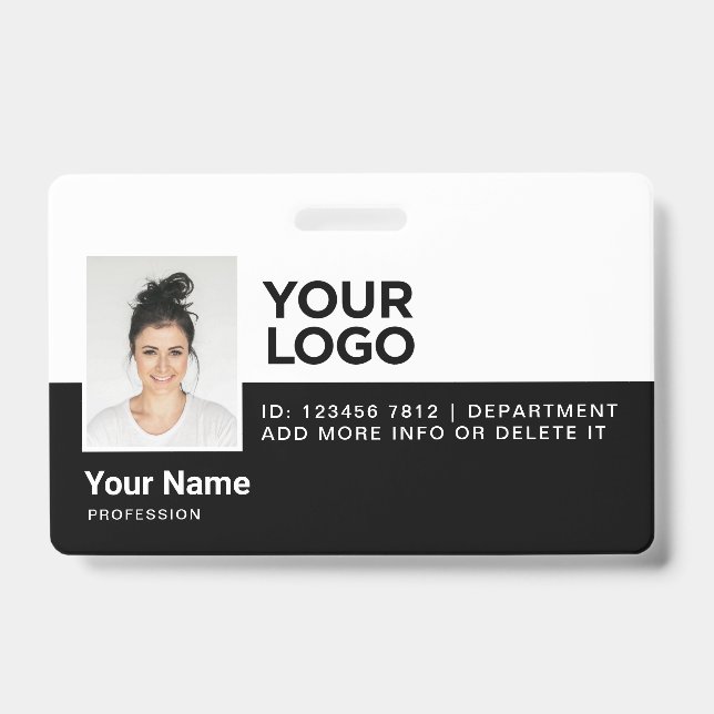 Personalisierte Mitarbeiter Moderne Foto-ID-Sicher Ausweis (Vorderseite)