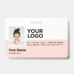Personalisierte Mitarbeiter Moderne Foto-ID-Sicher Ausweis