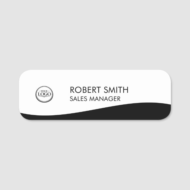 Personalisierte Mitarbeiter Namensschild (Vorderseite)
