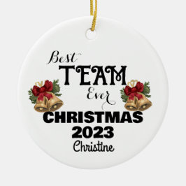 personalisierte Mitarbeiter Weihnachtsgeschenk Keramik Ornament