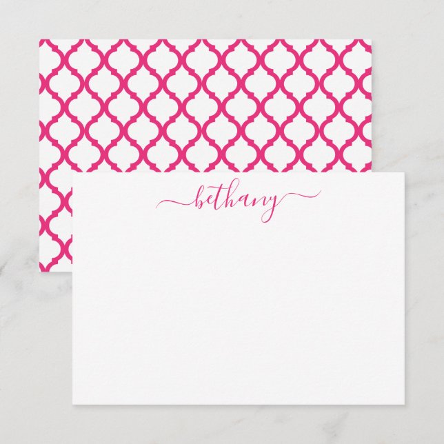 Personalisierte Mitteilungskarten des marokkanisch (Vorne/Hinten)