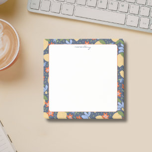 Personalisierte Mittelmeer-Zitronenblüte Post-it Klebezettel