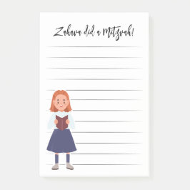 Personalisierte Mitzvah-Bemerkungen Post-it Klebezettel