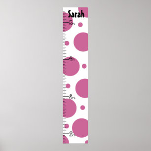 Personalisierte Mod Dots Growth Chart Poster