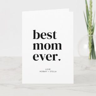 Personalisierte moderne beste Mutter überhaupt  Karte