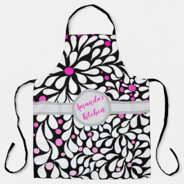Personalisierte moderne Blume mit rosa Ober Schürze
