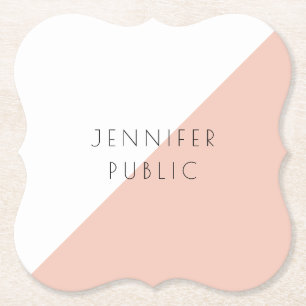 Personalisierte moderne Elegant Simple Template Tr Untersetzer