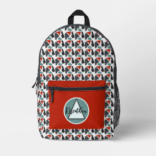 Personalisierte moderne elegante chic stilvolle  bedruckter rucksack