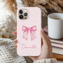 Personalisierte moderne elegante rosa Schleife