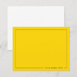 Personalisierte moderne Gold-Flachbildschirm Mitteilungskarte