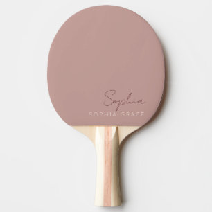 Personalisierte moderne handgeschriebene Schrift S Tischtennis Schläger