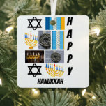 Personalisierte moderne Hanukka 9 FotoCollage Ornament Aus Metall<br><div class="desc">Personalisierte moderne Hanukkah 9 Foto Collage. Machen Sie ein einzigartiges Produkt mit Ihren eigenen Fotos und Text.</div>