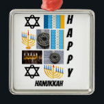 Personalisierte moderne Hanukka 9 FotoCollage Ornament Aus Metall<br><div class="desc">Personalisierte moderne Hanukkah 9 Foto Collage. Machen Sie ein einzigartiges Produkt mit Ihren eigenen Fotos und Text.</div>
