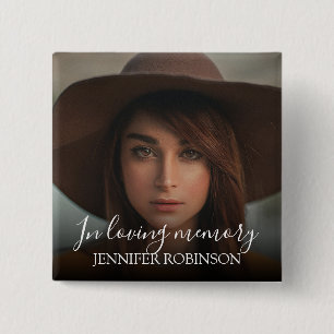 Personalisierte Moderne im Gedächtnis  Memorial Button
