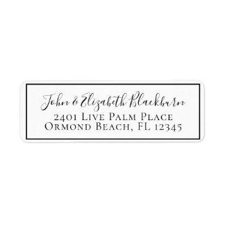 Personalisierte moderne kalligraphische Rücksendea