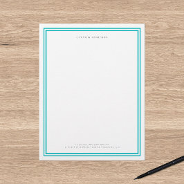 Personalisierte, moderne, klassische Grenzen Briefbogen