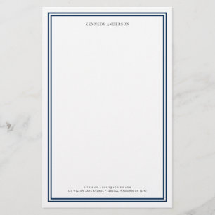 Personalisierte, moderne, klassische Grenzen Briefpapier