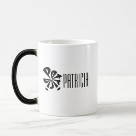 Personalisierte moderne "Patricia" Name Sphere Verwandlungstasse
