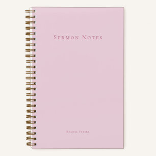 Personalisierte moderne Predigtkirche Notizbuch