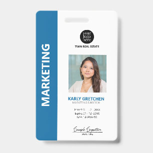 Personalisierte moderne professionelle Mitarbeiter Ausweis