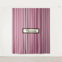 Personalisierte moderne rosa Mauve Vertikale Strei