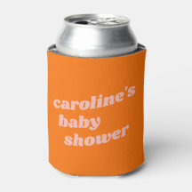 Personalisierte moderne rosa Retro Babydusche