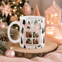 Personalisierte moderne rosa Weihnachtsgeschenkbox