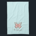 Personalisierte, moderne Schmetterlingsblume Geschirrtuch<br><div class="desc">Ein hübsches,  dekoratives Schmetterlingsteetuch,  das mit Ihrem Namen personalisiert ist. Macht eine lustige Ergänzung zu Ihrer Küche. Entworfen für Sie von BlackBerry Boulevard.</div>