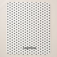 Personalisierte moderne schwarze und weiße Polka-P