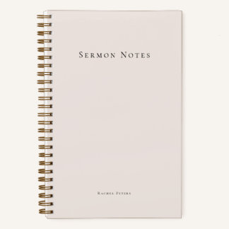 Personalisierte moderne Sermon-Kirche Notizbuch