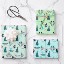 Personalisierte moderne Tänzer geben Wrap-Set