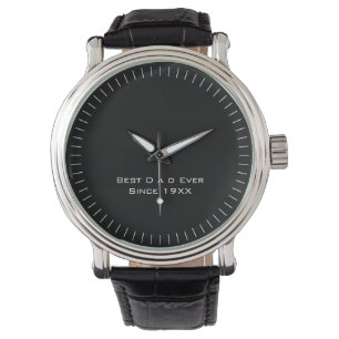 Personalisierte moderne und schmale Zettel Armbanduhr