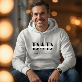 Personalisierte moderne VATER-Weiß Kapuzenjacke Hoodie