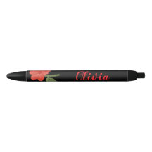 Personalisierte modische Blumenillustration schwar