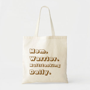 Personalisierte Mom Warrior Multitasking-Geschenke Tragetasche