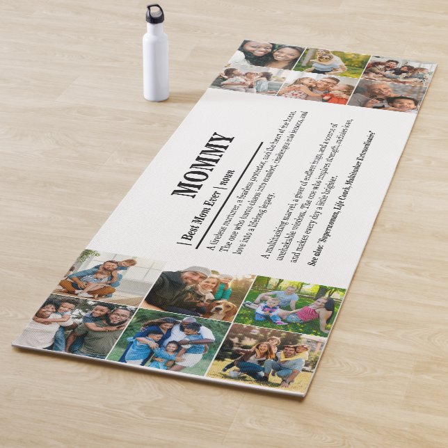 Personalisierte Mommy Definition 12 FotoCollage Yogamatte (Beispiel)