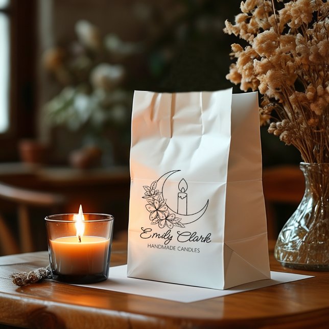 Personalisierte Mond Blume Handgefertigte Kerzen,  Gummistempel (Von Creator hochgeladen)