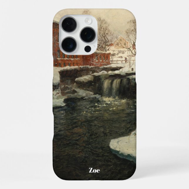 Personalisierte Monet-Landschaft iPhone 16 Pro Max Hülle (Rückseite)
