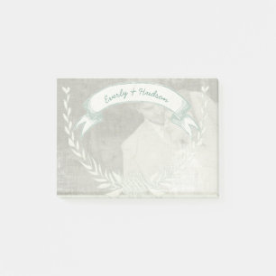 Personalisierte Mongram Post-it®-Hinweise für Ihr Post-it Klebezettel