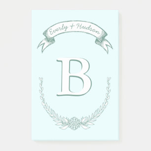 Personalisierte Mongram Post-it®-Notizen Post-it Klebezettel