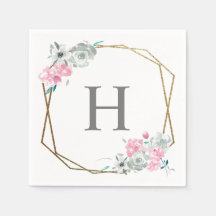 personalisierte Monografie-Hochzeit "Wasserfarbenb