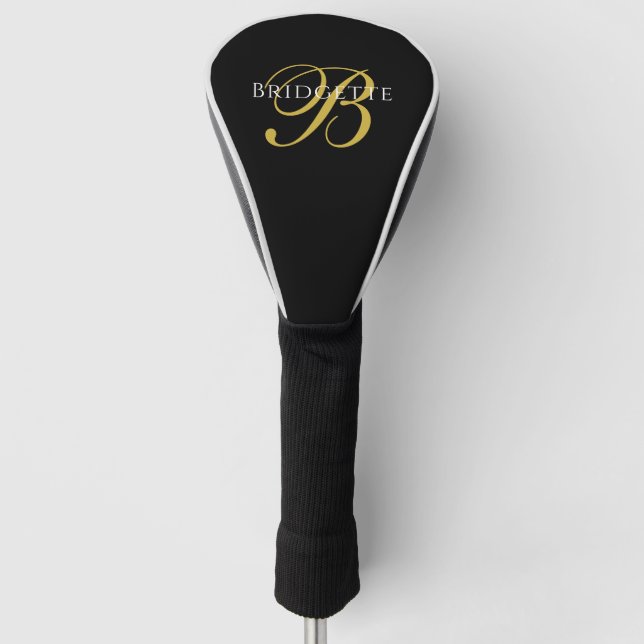 Personalisierte Monogram Golf Head Cover Golf Headcover (Vorderseite)